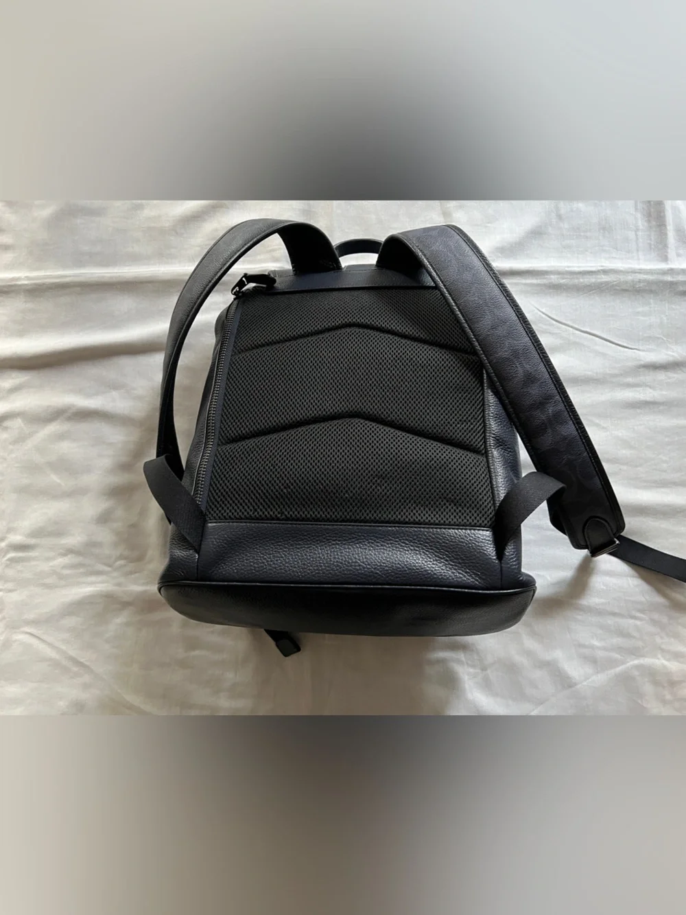 Coach Sullivan Leather Backpack Rare Deep Navy Color